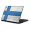 Finland Flag Distressed Samsung Chromebook Skin